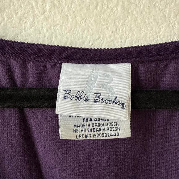 Vintage purple corduroy dress midi - Picture 6 of 7
